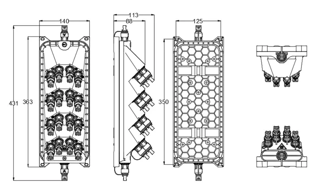 Pre-connectorized Fiber Optic Cable Distribution Box GFS-016-025C
